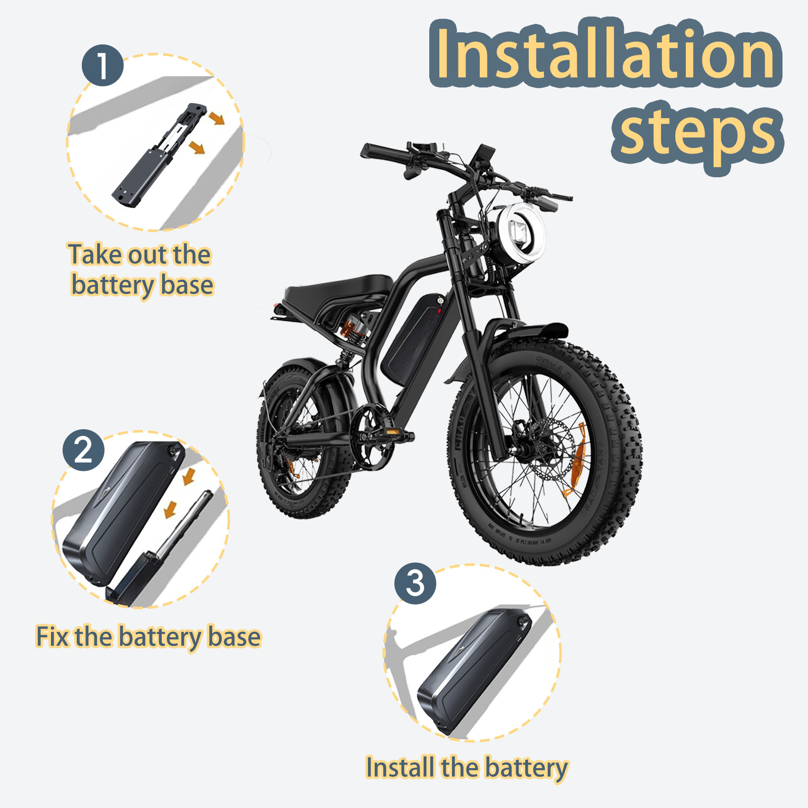 48V Hailong Lithium E bike Battery 48V 25Ah Electric Battery For 200-1400W Bike