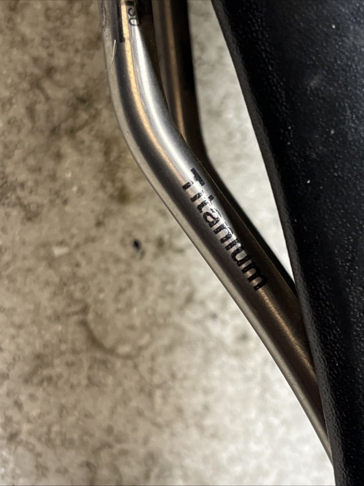 Black WTB Laser V 265mm x 140mm Titanium Rail Saddle