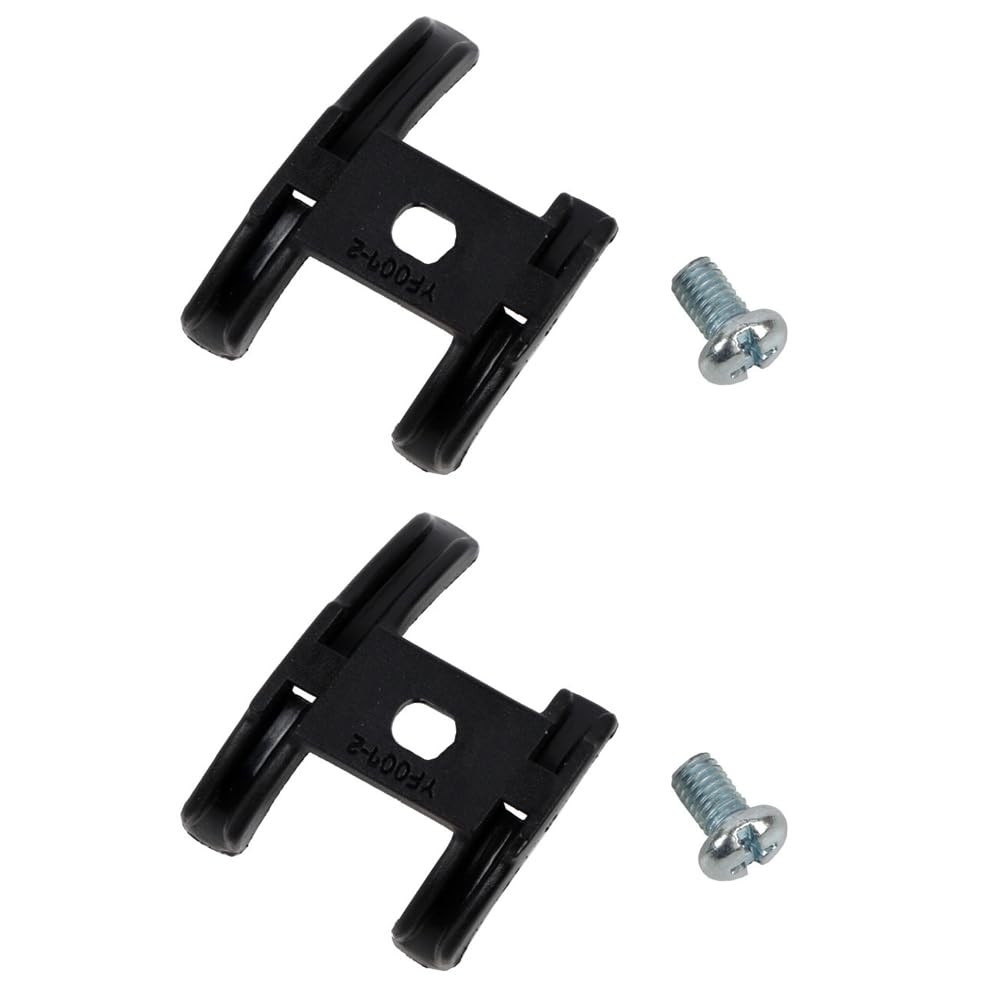 YXQ YF007-2 Bike Cable Bracket 2Pcs Anti Friction Bottom YF007-2, black