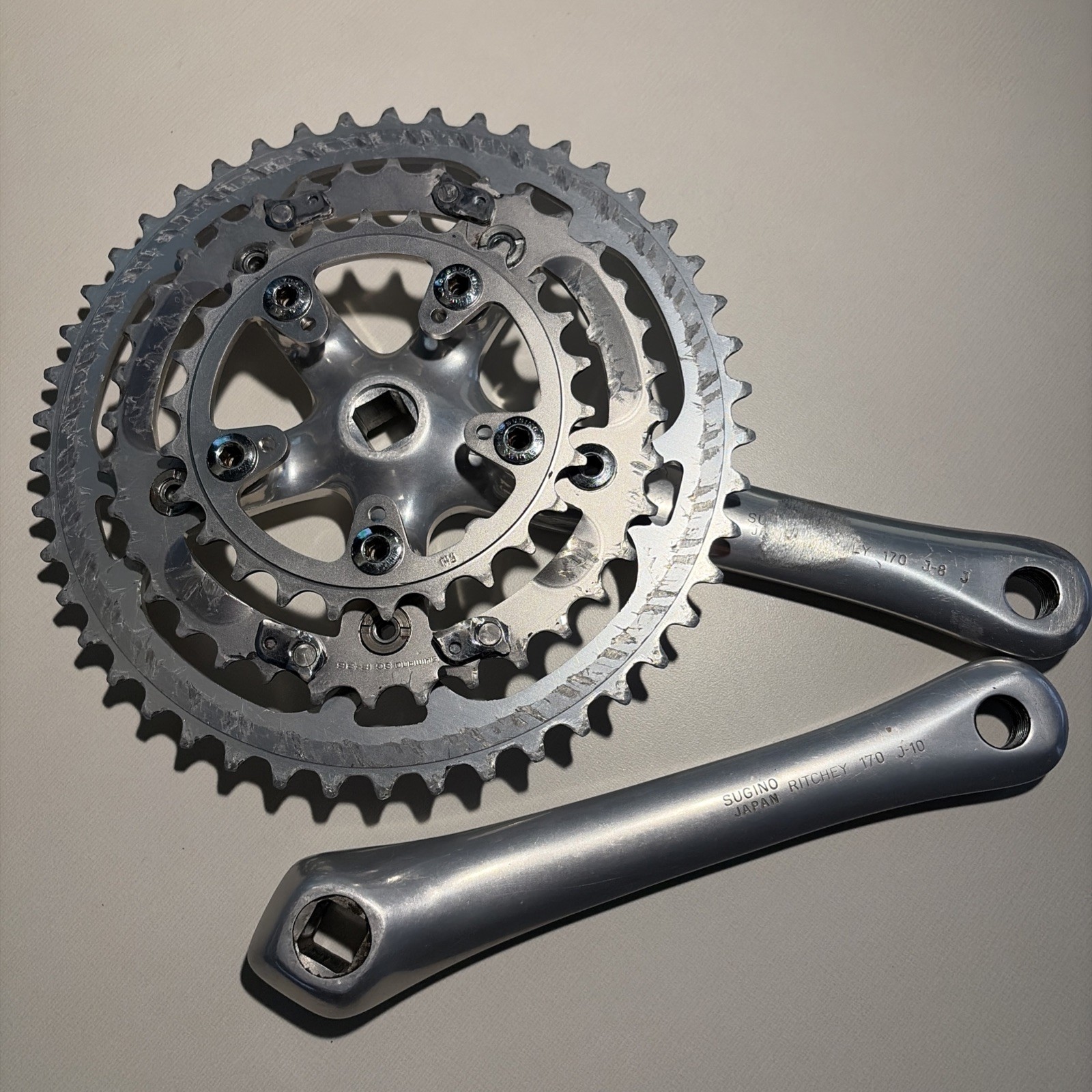 Ritchey Logic Crankset 170mm Sugino Japan Square Taper 46/36/26T Triple MTB
