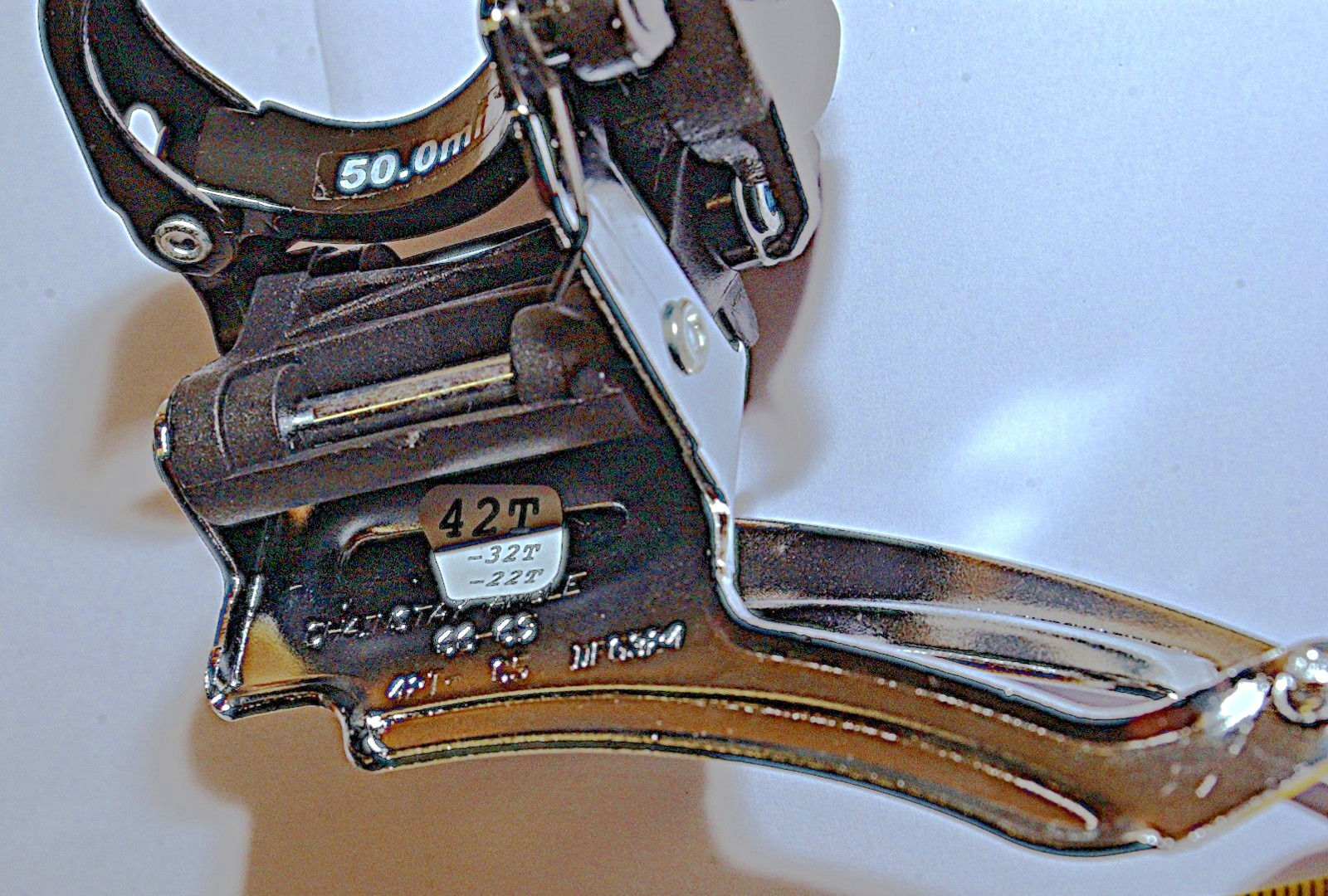 SR Suntour Triple Front Derailleur 34.9mm 42/32/22T Dual Pull Model 42T-C5DFG324