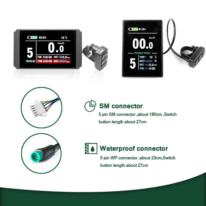 24V 36V 48V E-bike KT Controller LCD Display with USB Function Conversion Kit