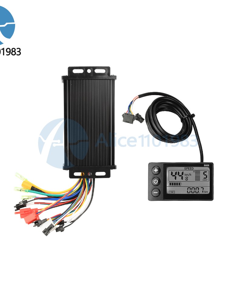 36V 48V 64V 40A 30A 20A Brushless Motor Controller E-Bike S866 LCD Display Meter