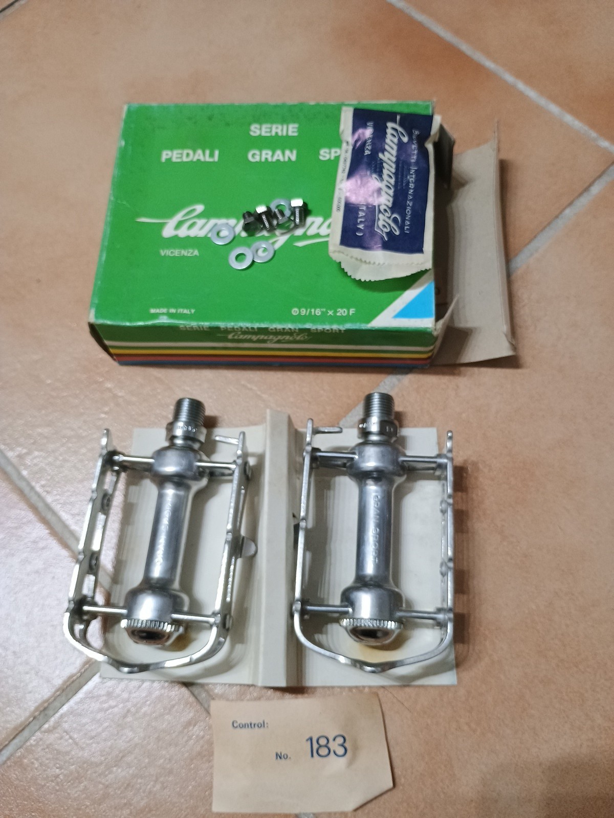 Nos Nib Vintage Campagnolo NGS Pedals New Gran Sport New X Colnago Pedals