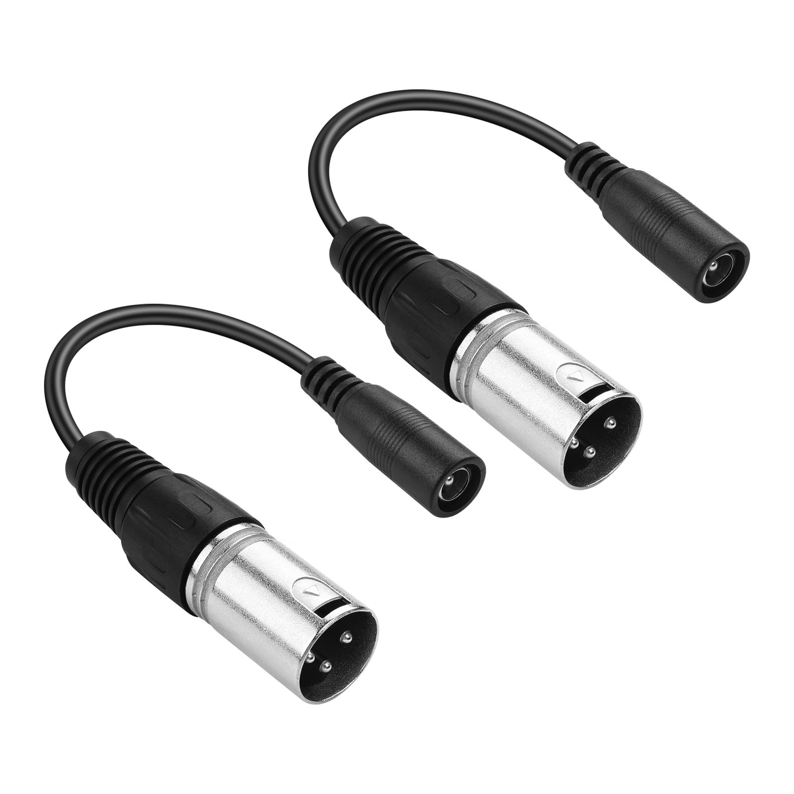 PNGKNYOCN 2A DC Power Cable,2 Pack DC 5.5 x 2.1mm Female to 3 pin XLR Male Po…