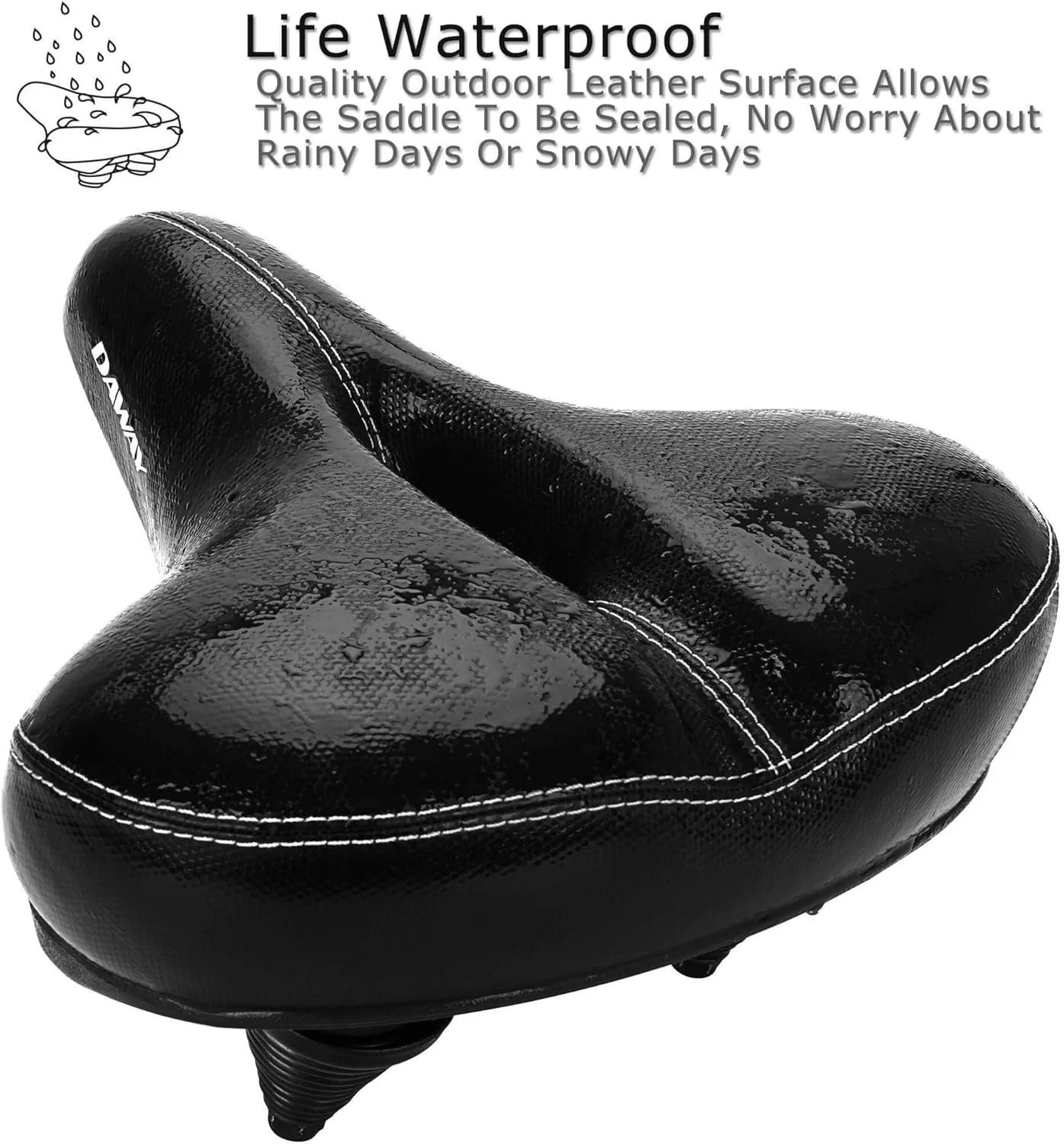 C30 Oversized Bike Seat with Memory Foam – Comfort for Peloton & Mountain Bikes