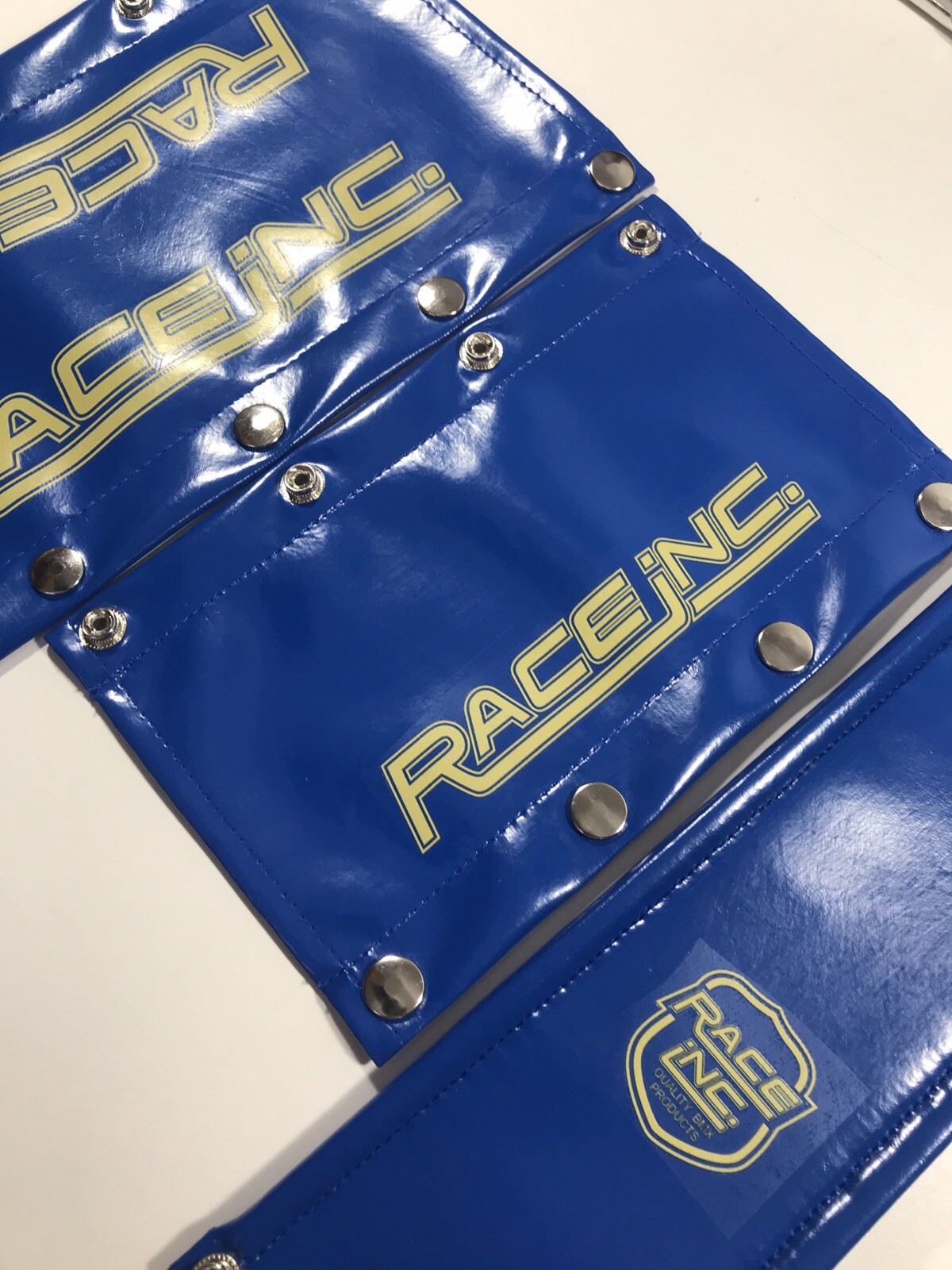 Race INC BMX Pad Set Oldschool REPOP P.K. RIPPER GJS DG Kuwahara FMF Blue/Gold