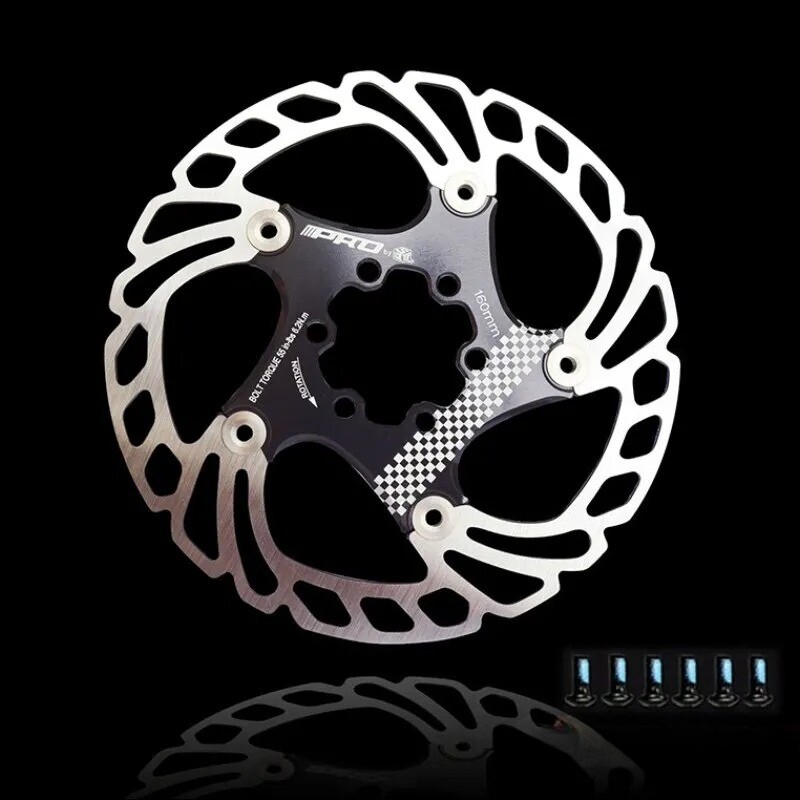 IIIPRO Bicycle Brake Rotor 6 Bolt 140/160/180/203mm MTB Bike Floating Disc Brake