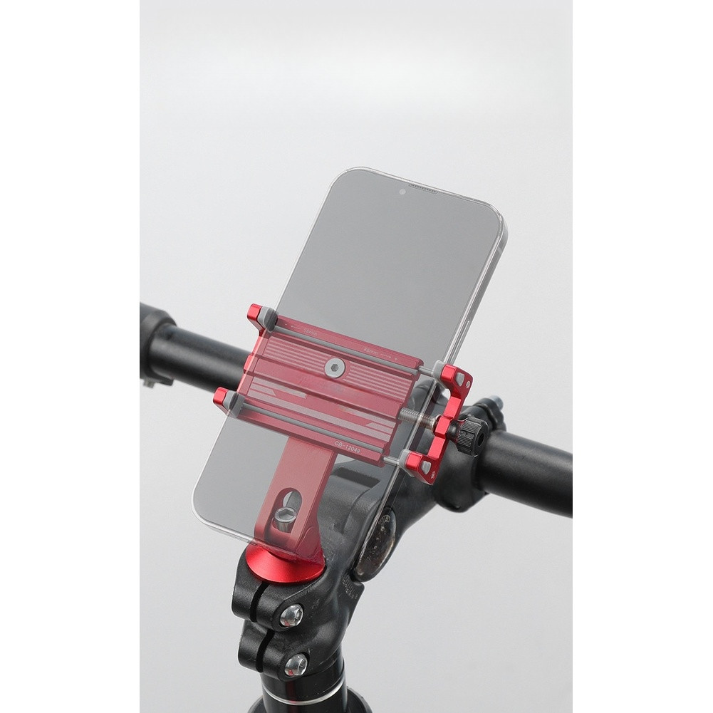 Motorcycle Handlebar Phone Holder Aluminum Alloy 4-Claw Lock 58-88mm Width