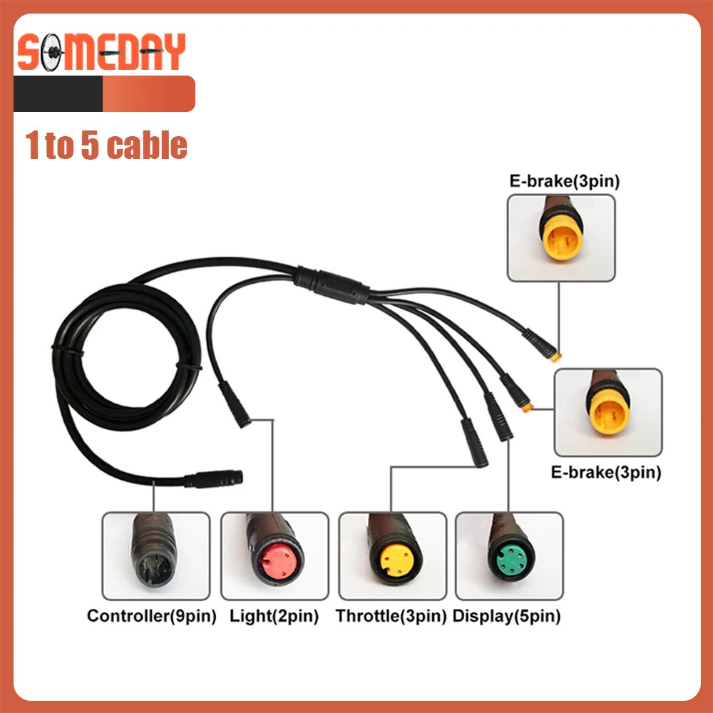 Electric Bike Controller 48V 1000W 30A Brushless Sinewave Controller with Light