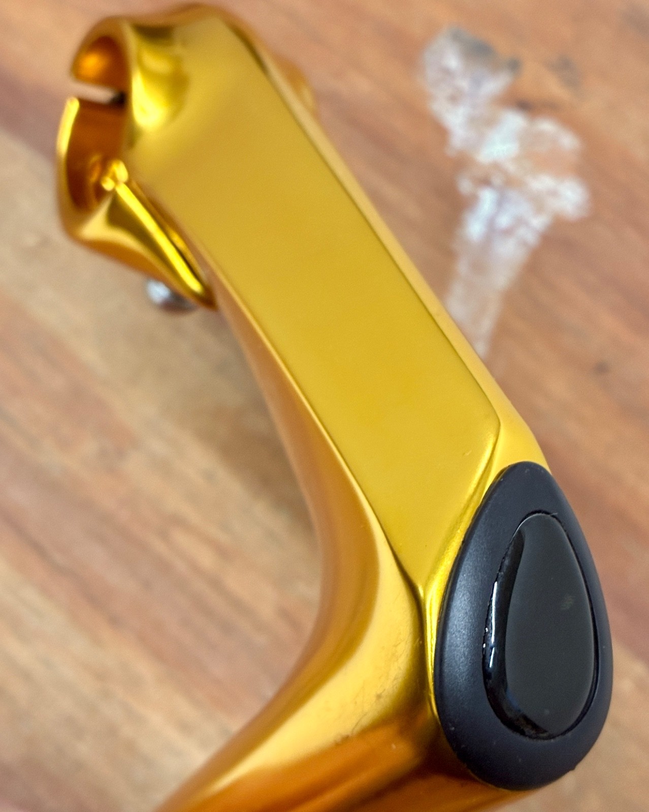 New Gold Quill Stem Ano 11cm Alu • Detachable Face Plate • 26.0mm Road Track Fix
