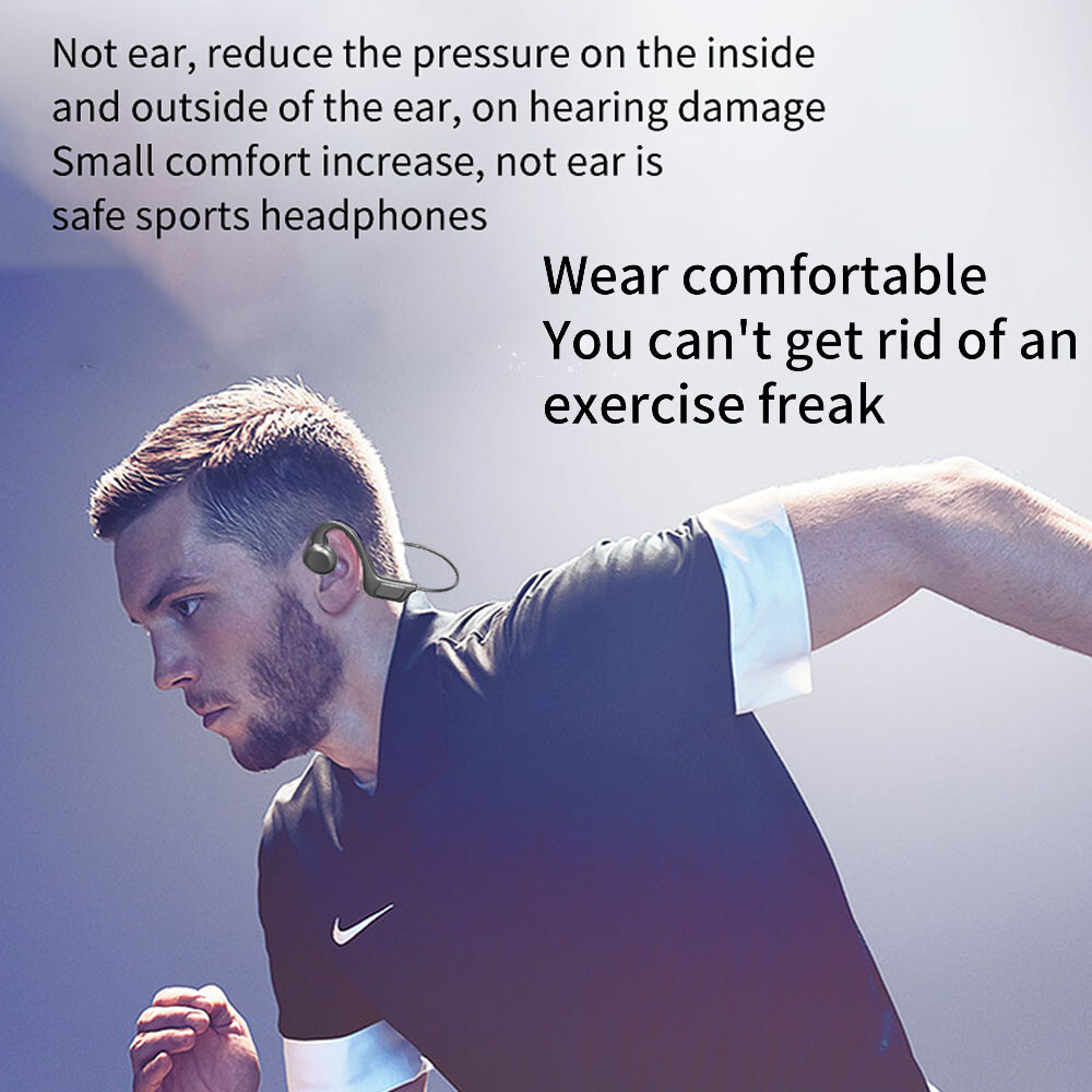 Sport Headset Wireless Bluetooth 5.3 Earbuds Ear Bone Conduction Headphones