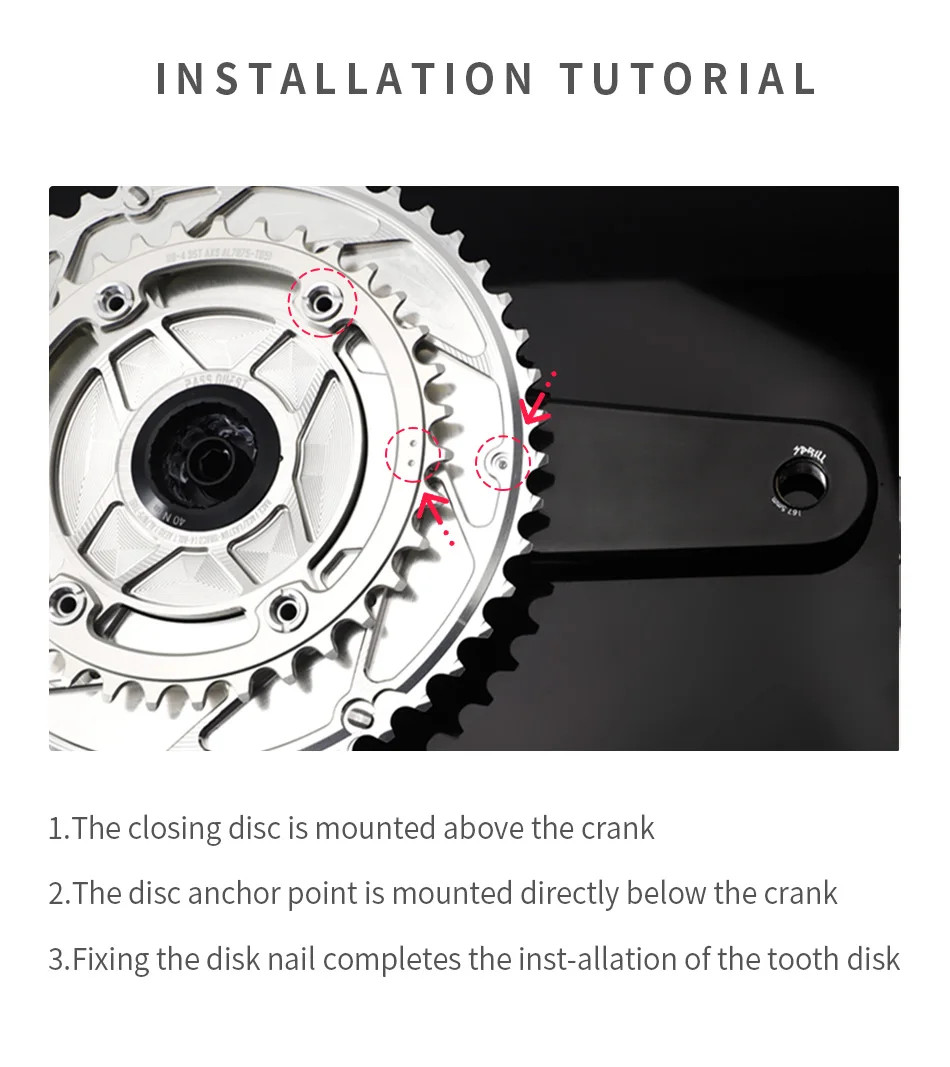 12 Speed Chainring for Sram 107 Bcd Crankset Double Chainwheels 50-37T 52-39T