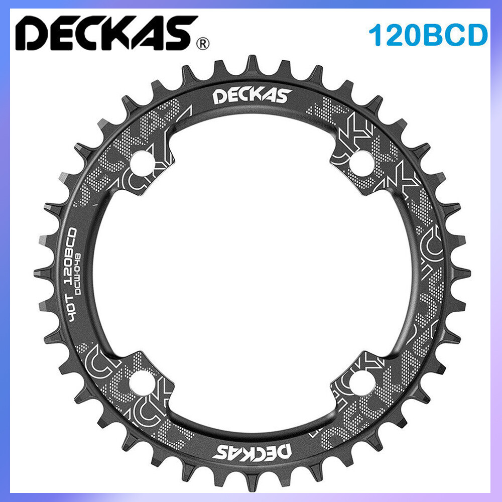 DECKAS 120BCD Chainring Round 36T 38T 40T 42T MTB Chainwheel MTB Crankset
