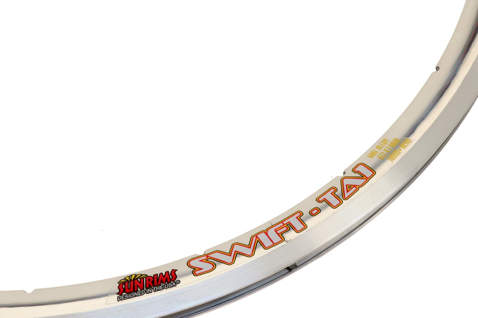 Sun Ringle Swift-TA1 Aero Road Bike Rim 700c MSW 20H Chrome Silver Alloy NEW NOS