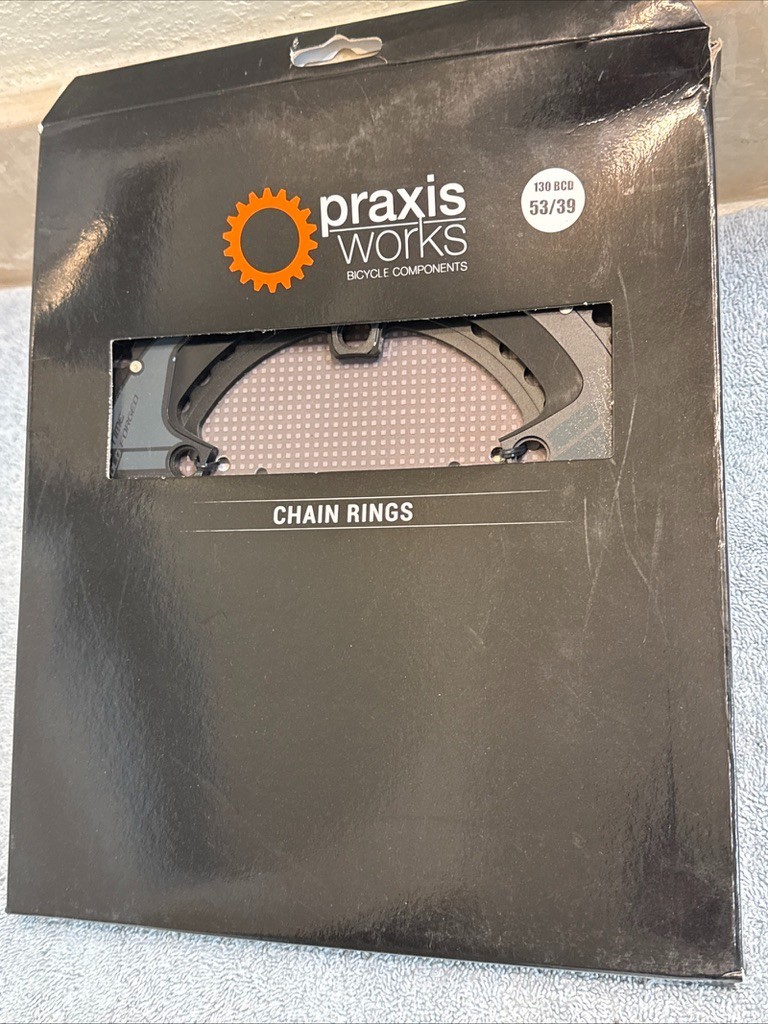 Praxis Chainrings 53/39t – 130 BCD – Black 2 tone – Buzz Set – New