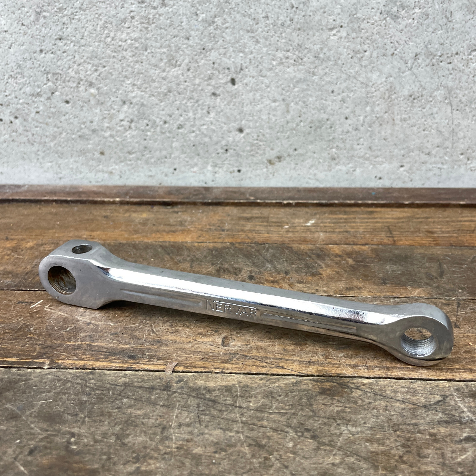 Vintage Nervar Crank Arm LEFT 165 mm Steel Chrome Cottered Peugeot Race France
