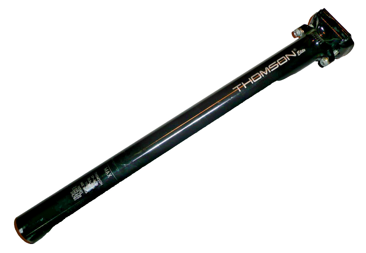 Thomson Elite SP-E131 Seatpost – 30.8 x 367 – Black – Zero Set Back – Nice!