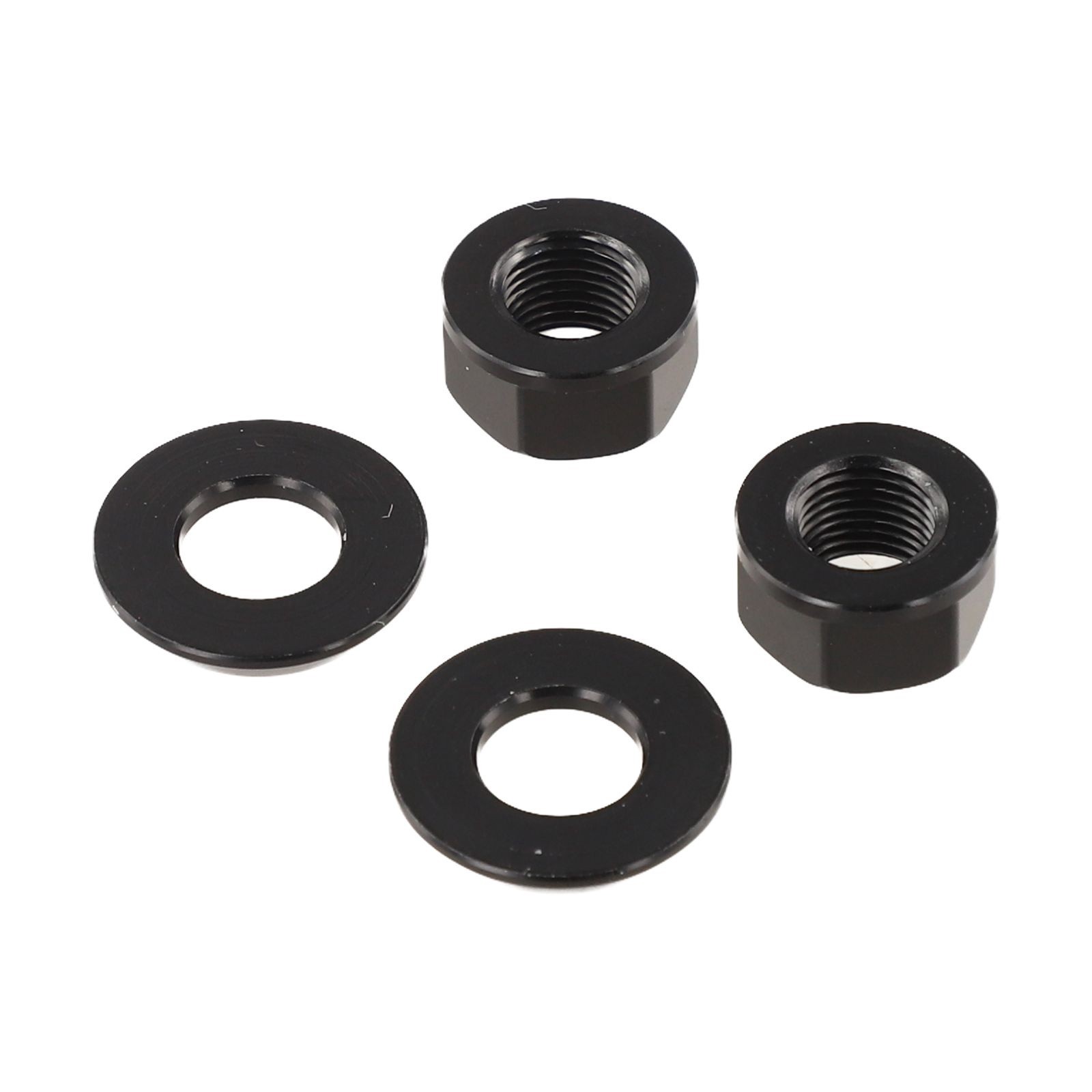 Aluminum Alloy Nuts For Bike Assembly 2pcs Package 7075 Aluminum Alloy Material