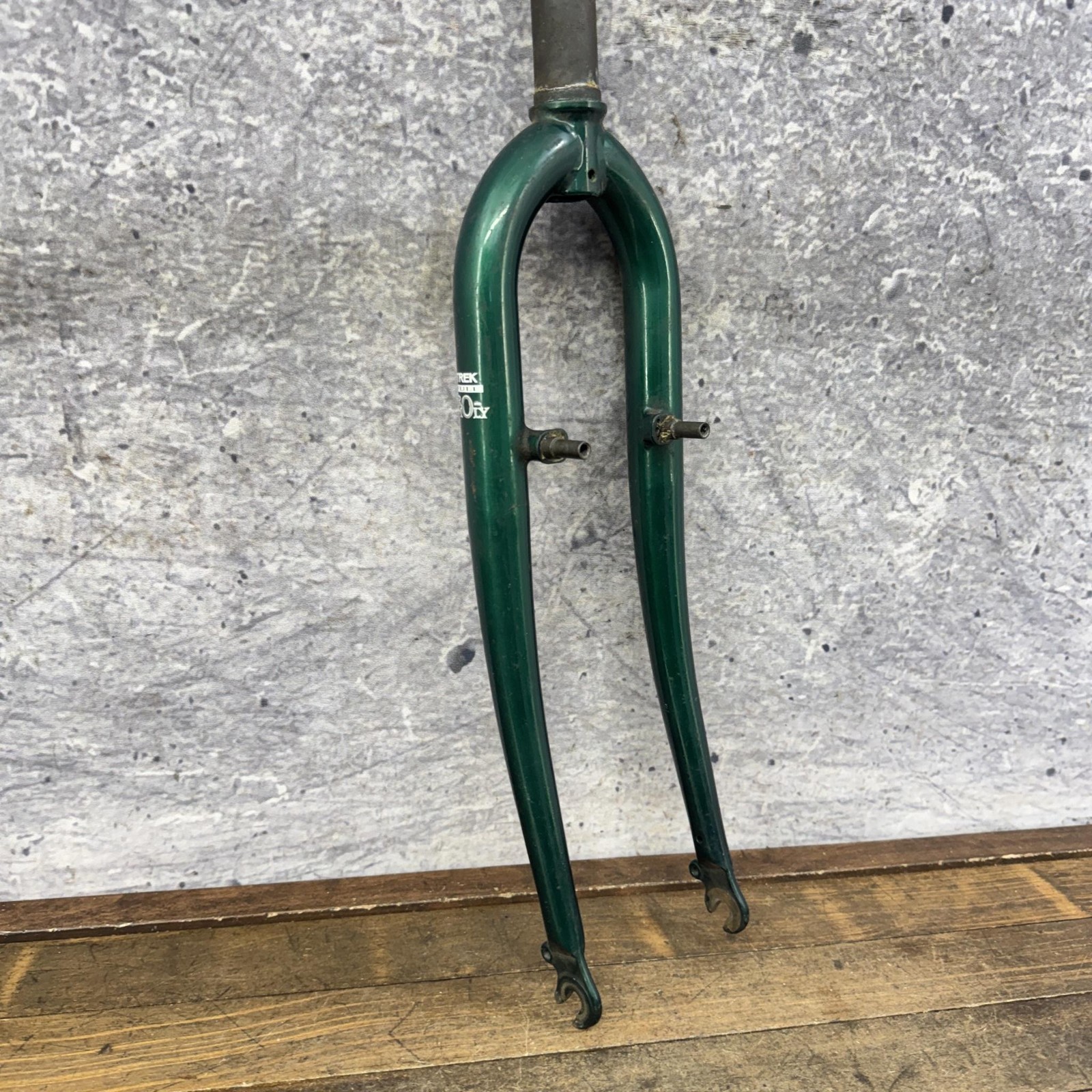 Vintage Trek 26in Fork 1 1/8 Threaded 90s MTB Canti Green Rigid Steel CRMO