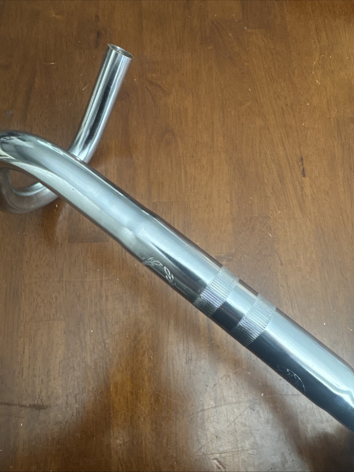 Vintage Fuji Nitto OLYMPIADE 112 Drop Handlebar 390 25.4 Clamp Silver Japan