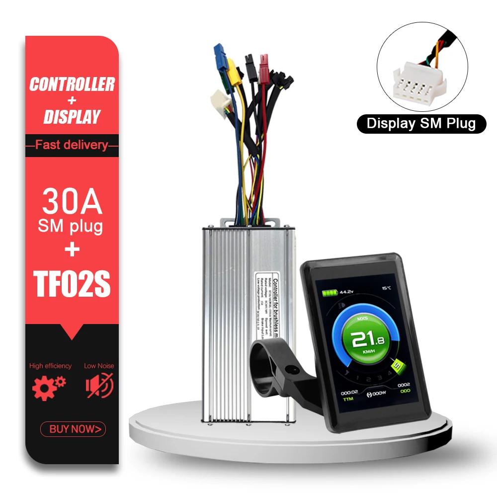 Electric Bike KT Brushless Controller 36V 48V 15A/17A/22A/30A/35A/50A SM Plug