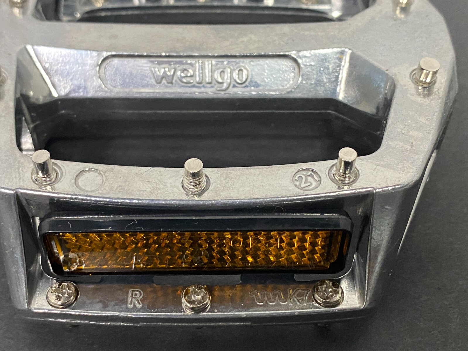 Wellgo LU-313 Platform Pedals, 9/16″ SILVER