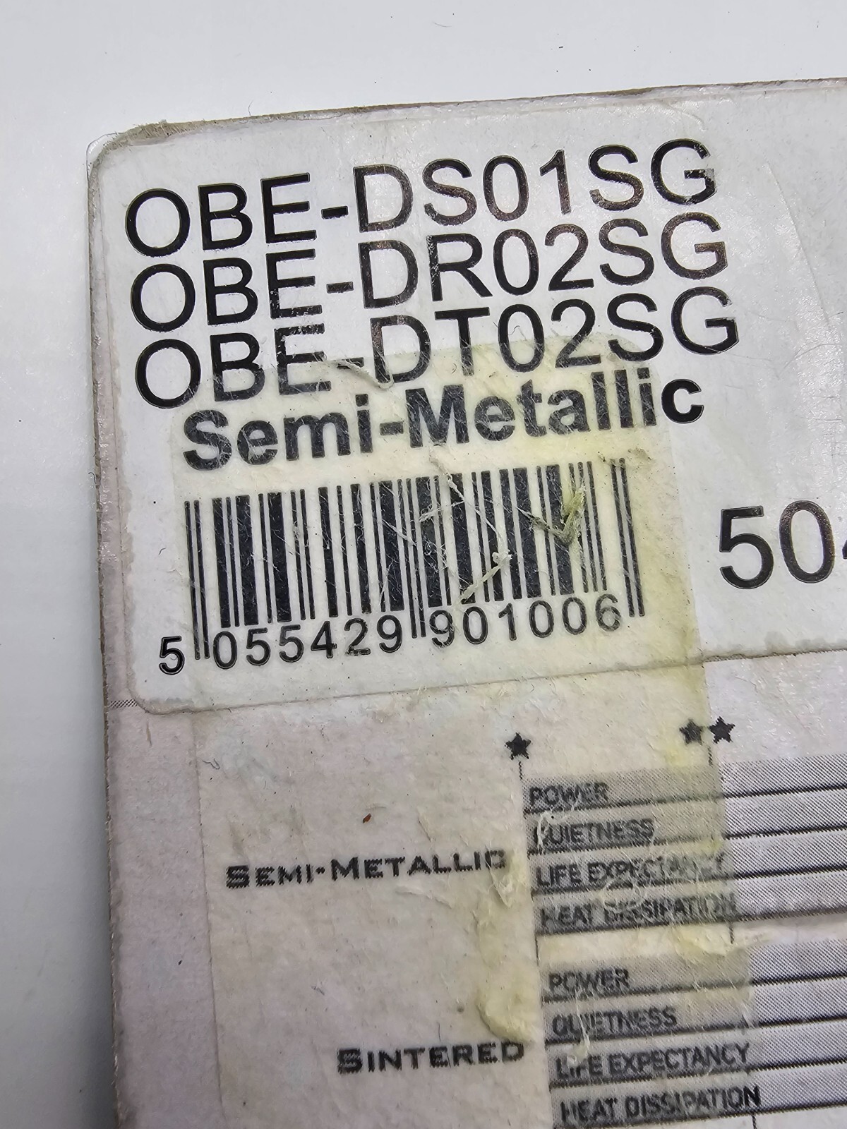 DiscoBrakes Shimano Disc Brake Pad OBE-DS01SG for BR-M575 M525 M515 M495