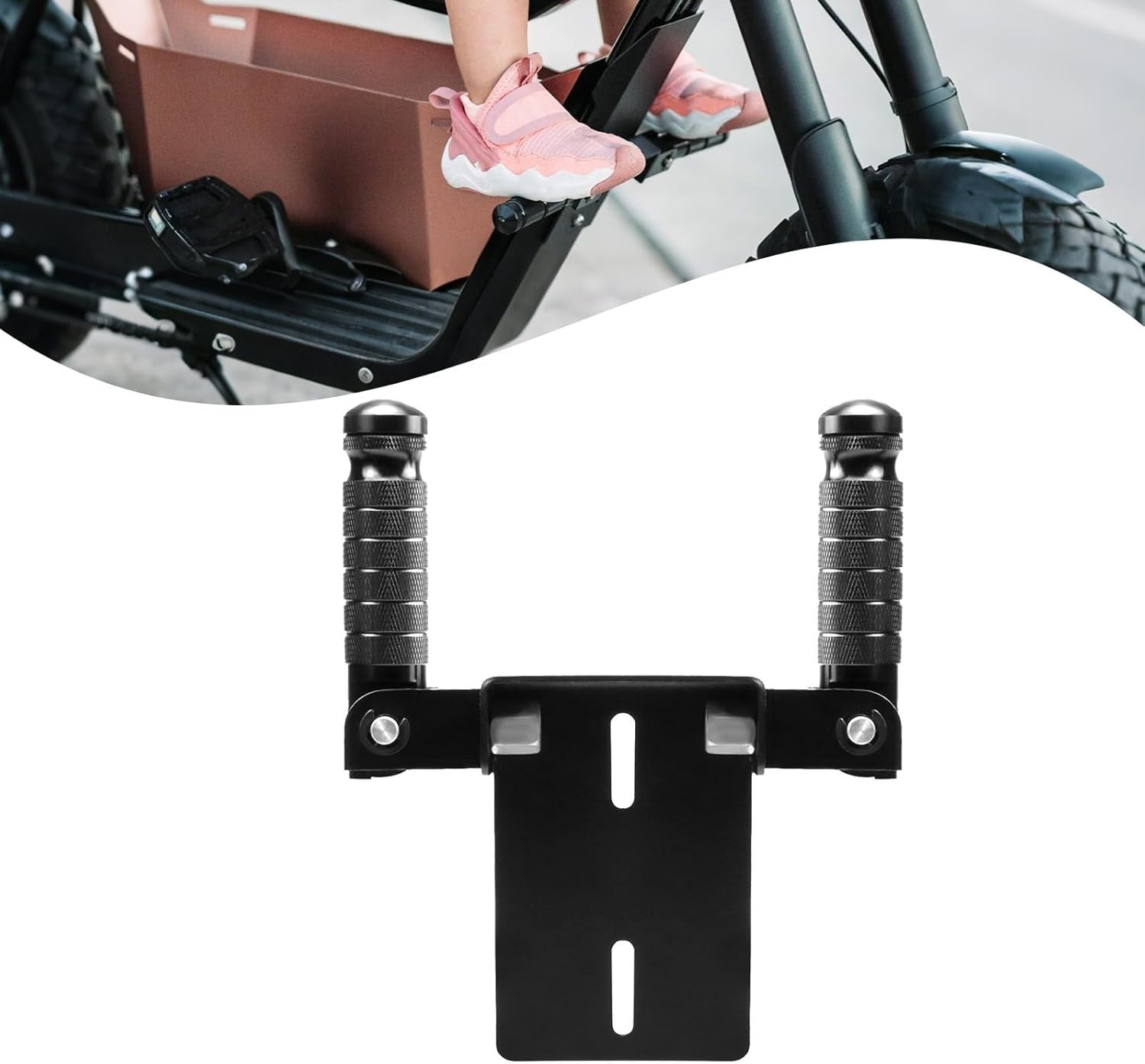 For Super73 E-Bike Foot Pegs – Folding Front Footrests with Anti-Skid Design