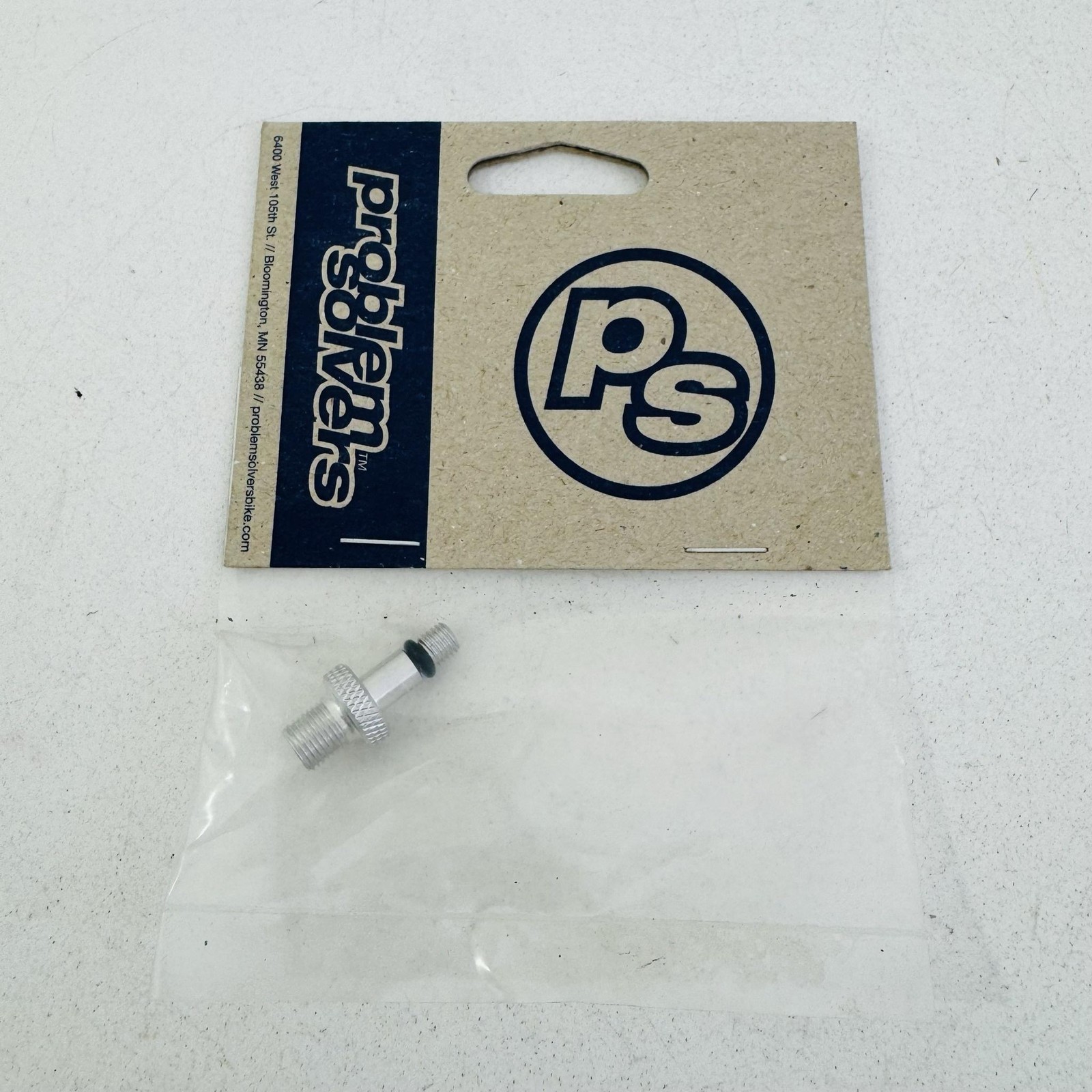 Problem Solvers PS 99-00 R/S SID Pump Adapter Silver MTB Bike Lockring S03