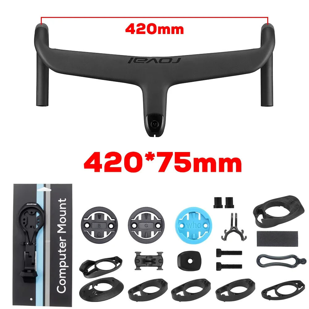 Full Internal Cable Routing Road Bicycle Handlebar Carbon Cockpit Di2 Handlebar