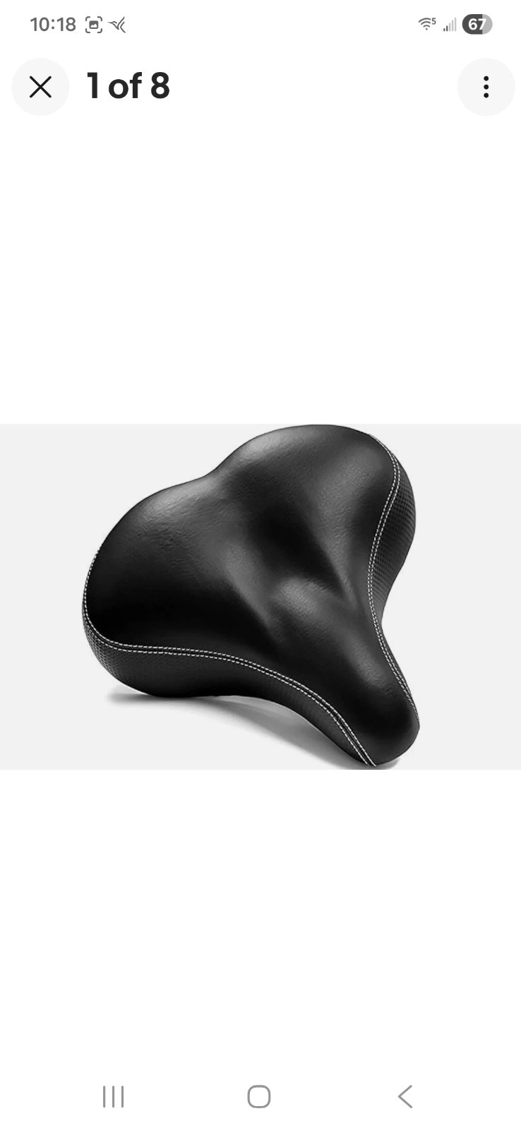 Bikeroo Wide Cruiser Saddle-Comfort Seat-Steel Spring Suspension-Memory Foam