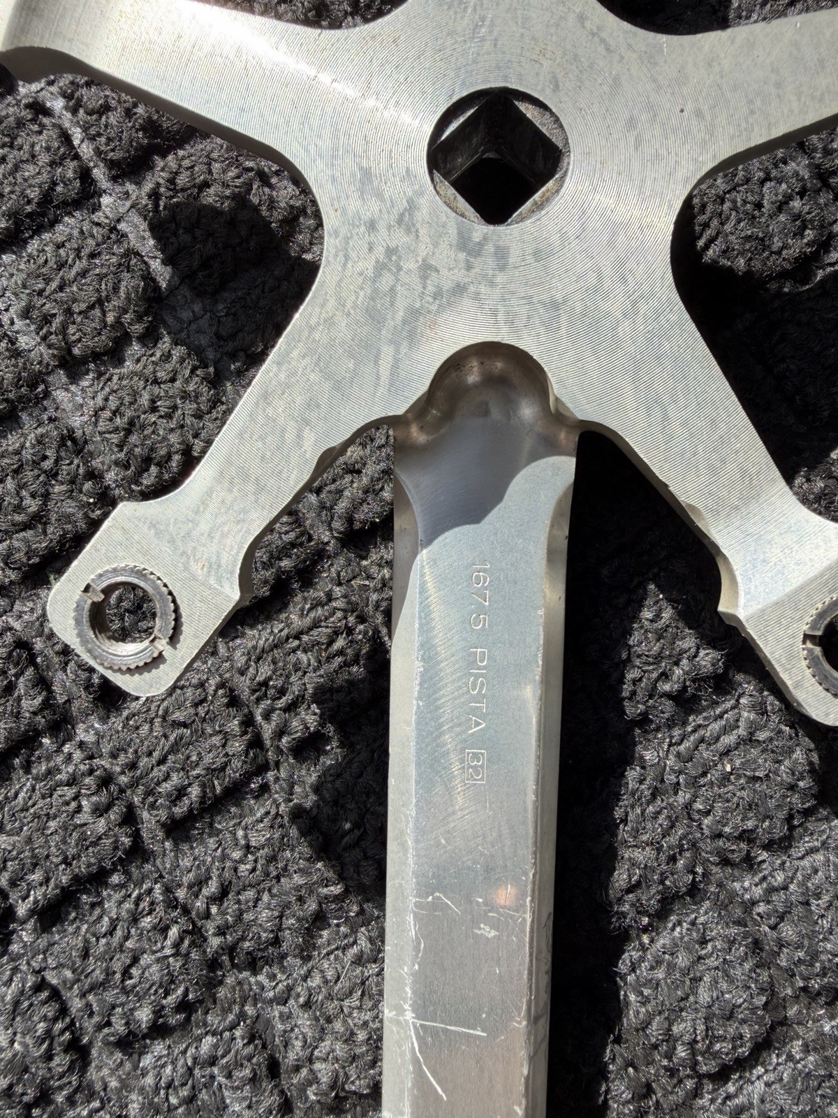 Vintage Campagnolo Super Record Pista Crank Arm 167.5 144BCD Track Fixed Gear