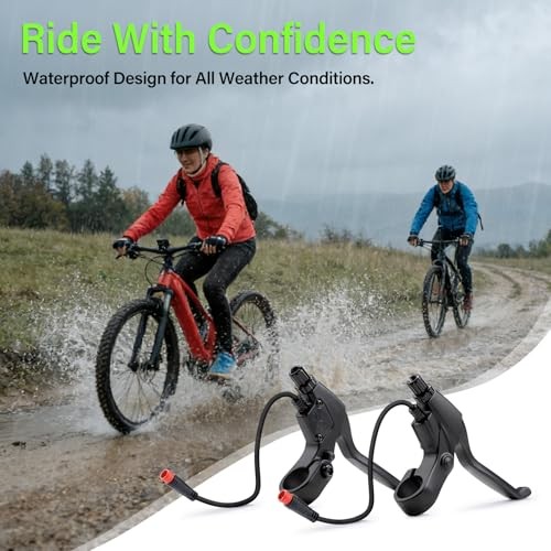 E-Bike Brake Lever, Left&Right E-Bike Replacement Parts (1 Pair), 2 Pin