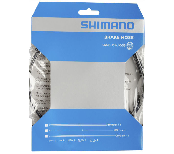 Shimano SM-BH59-JK-SS 1000mm Disc Brake Hose Kit Black