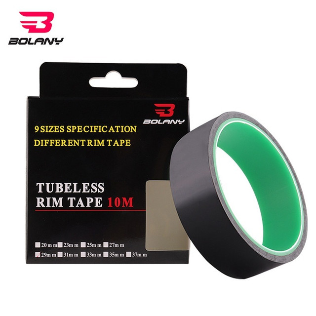 BOLANY Bicycle Tubeless Rim Tape 10 Meters 20/23/25/27/29/31/33/35/37mm Width