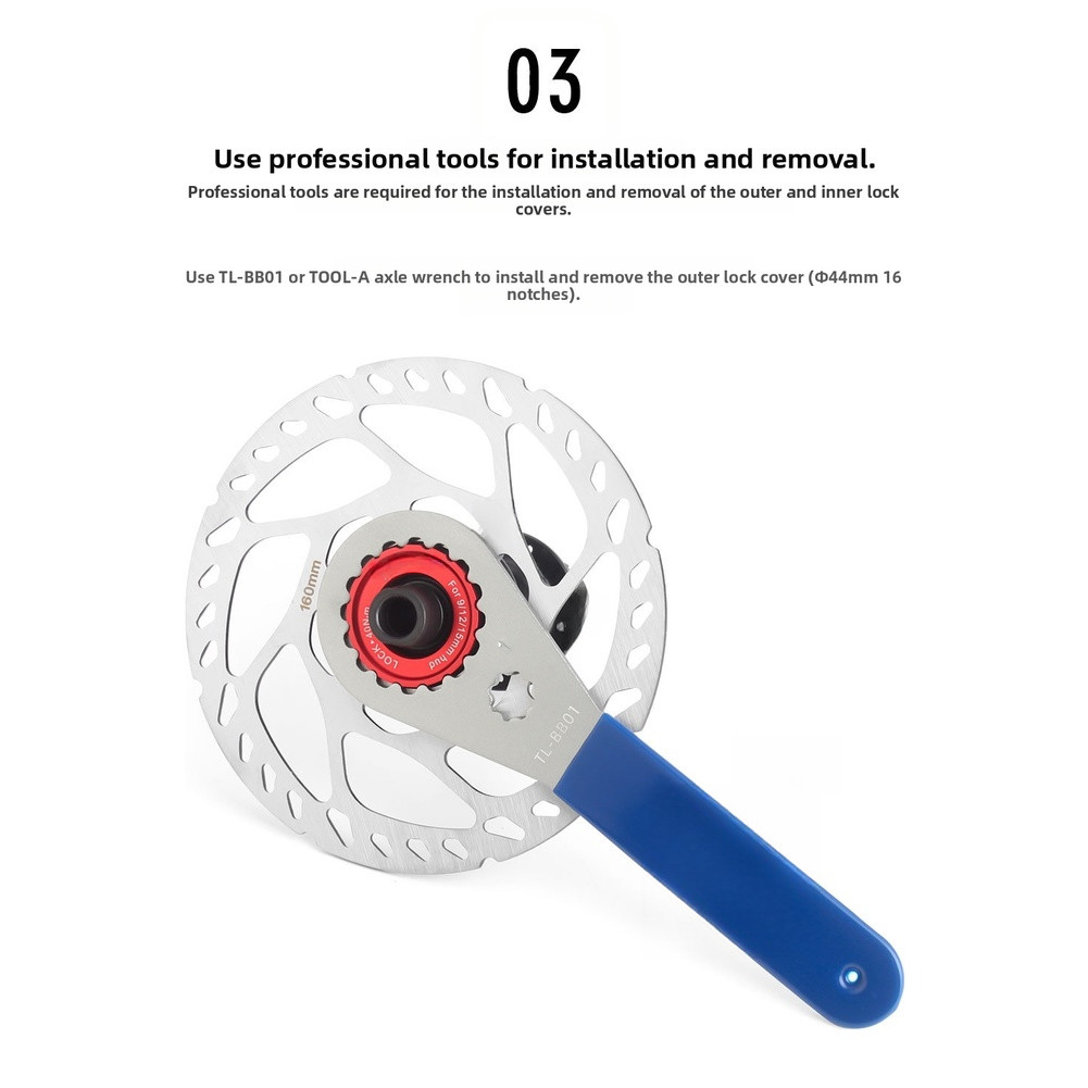 Center Lock Disc Brake Adapter for 6 Bolt Hub CNC Aluminum Alloy Material