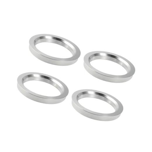 4pcs OD 72.6mm to ID 56.6mm Aluminium Alloy Car Hub Centric Rings Wheel Bore