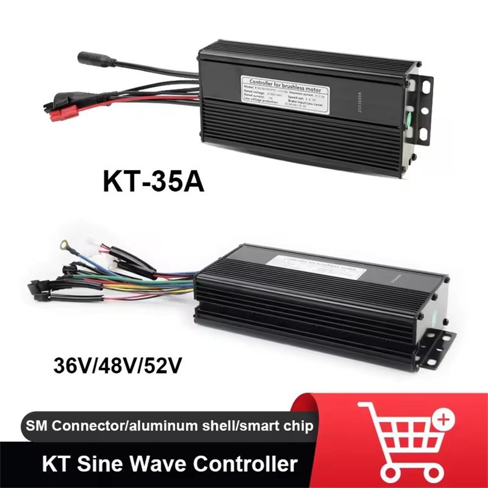 E-bike 36V 48V 52V Brushless KT 35A Sine Wave Controller WP/SM For 1500W Motor