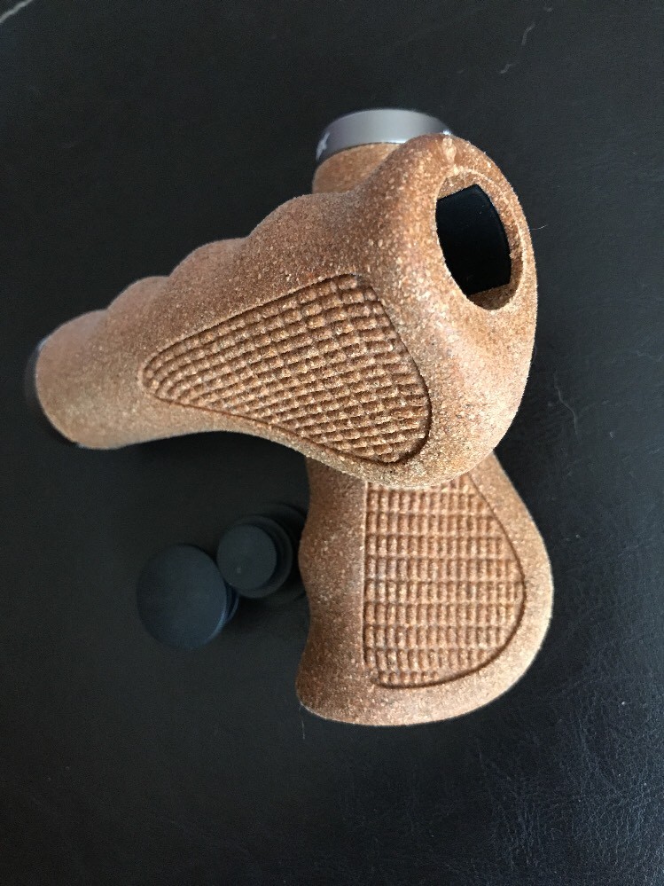 Shorex Asti MTB BMX Cork Corky L132mm Ergon I.D. 22mm Ergon Handlebar Bike Grips
