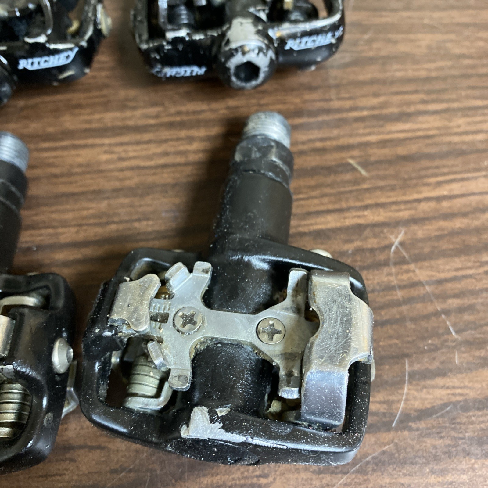 Time ATAC Alium Pedals Black RITCHEY vintage MTB USED LOT MISC CLEATS