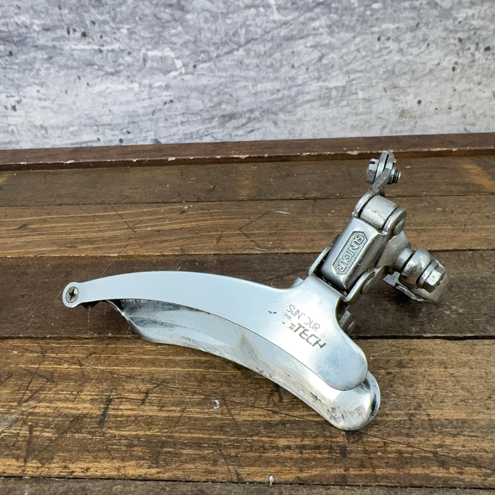 Vintage Suntour Alpine Tech Front Derailleur 28.6 Clamp Bottom Pull Road Japan