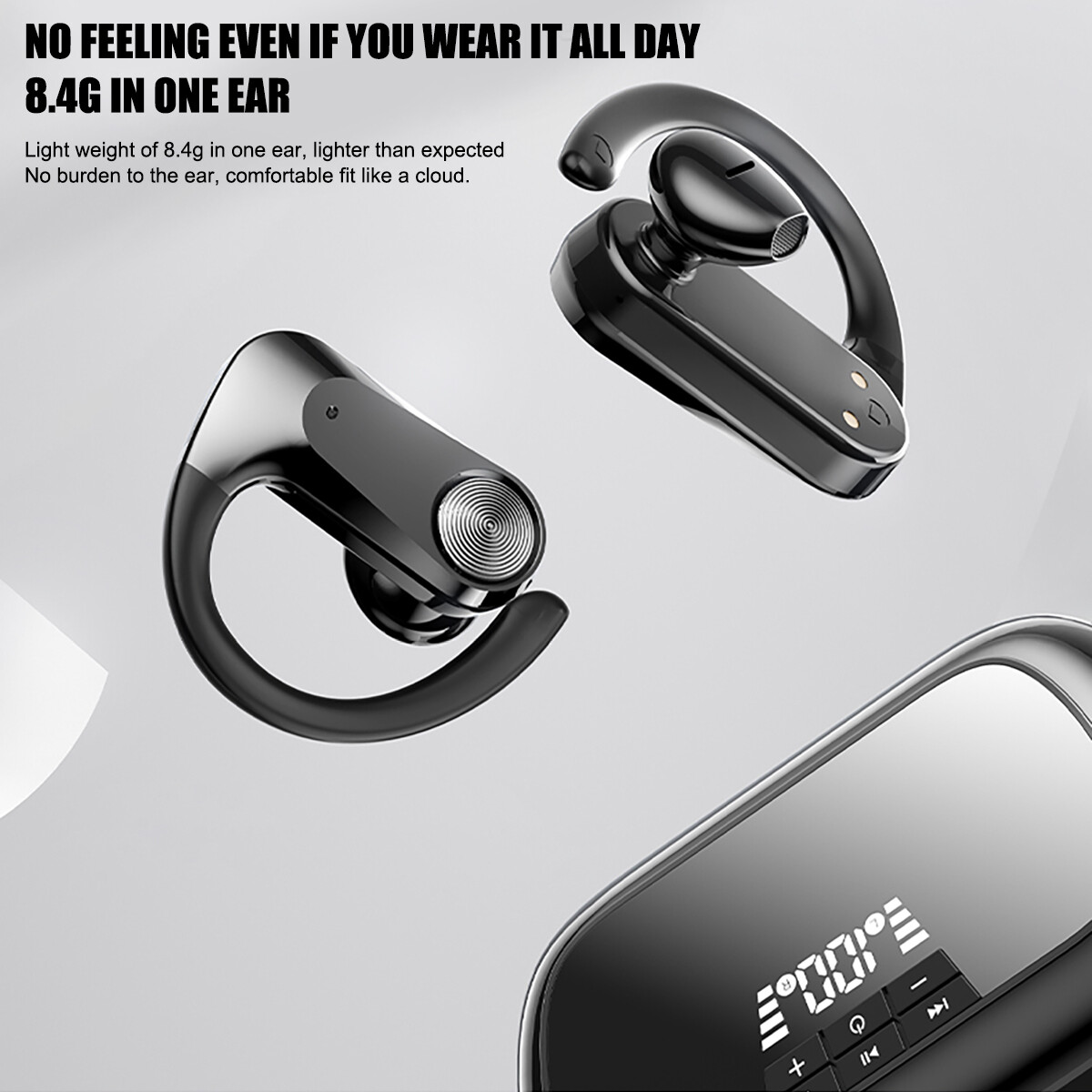 Wireless Bluetooth 5.0 Headset TWS Earphones Earbuds Stereo Headphones Ear Hook