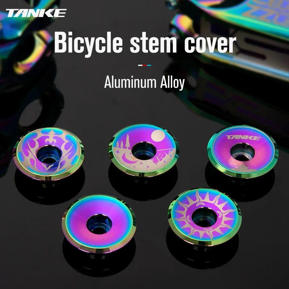 Bike Stem Cover Aluminium Alloy Stem Top Cap Only 5.2G Ultra Light Headset Cover