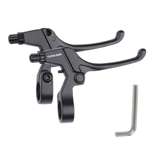 Universal Bicycle Brake Lever, Aluminum Alloy 4 Fingers Brake Levers 1 pair