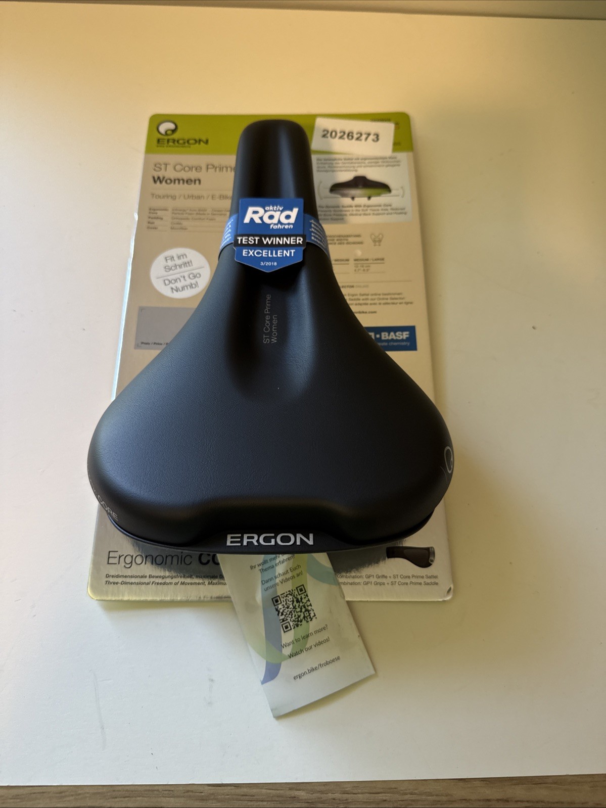 Ergon ST Core Ultra Saddle Women Black M/L