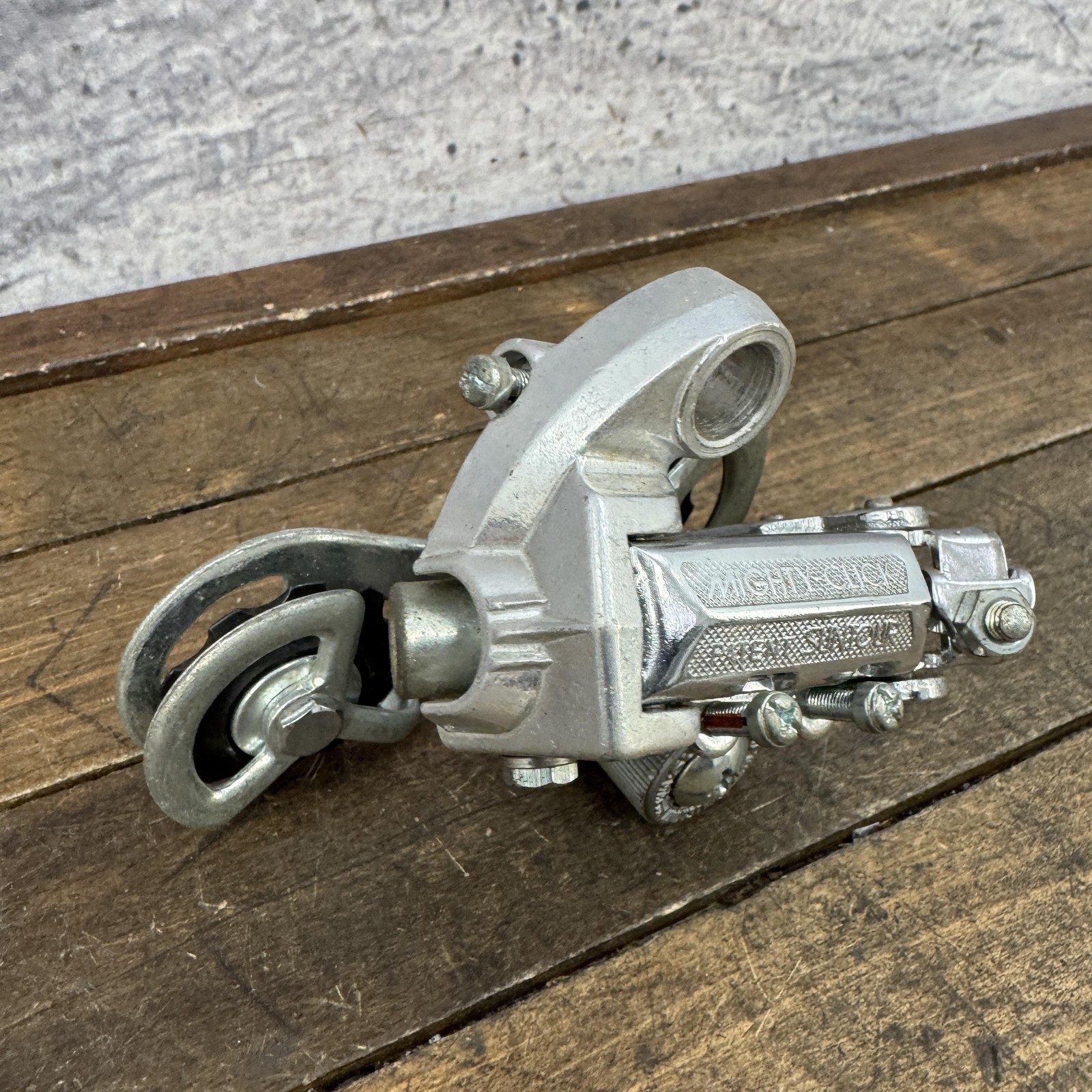 Vintage SunTour Mighty Click Rear Derailleur Long Cage Parts No Bolt