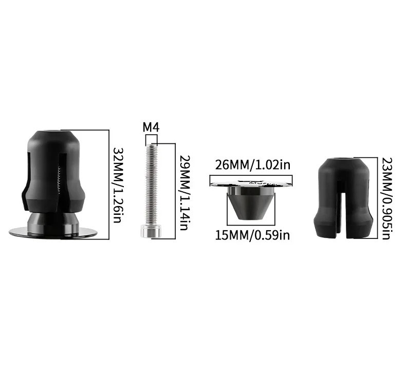 Handlebar End Plugs MTB Road BMX Folding Bike Handle Bar End Cap Cover Bicycle