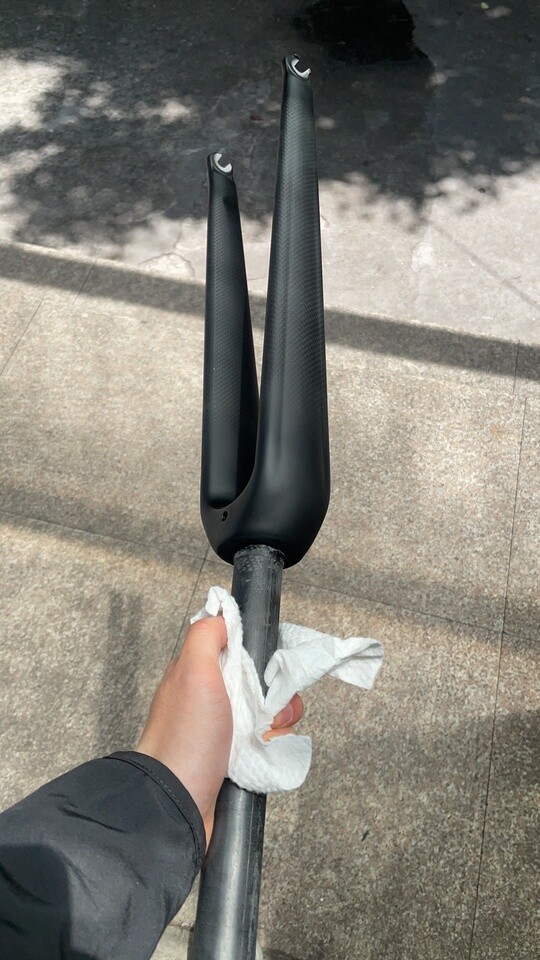 Carbon Fiber Road Bike Fork 700C Rigid Straight Bicycle Fornt Forks C Brake QR