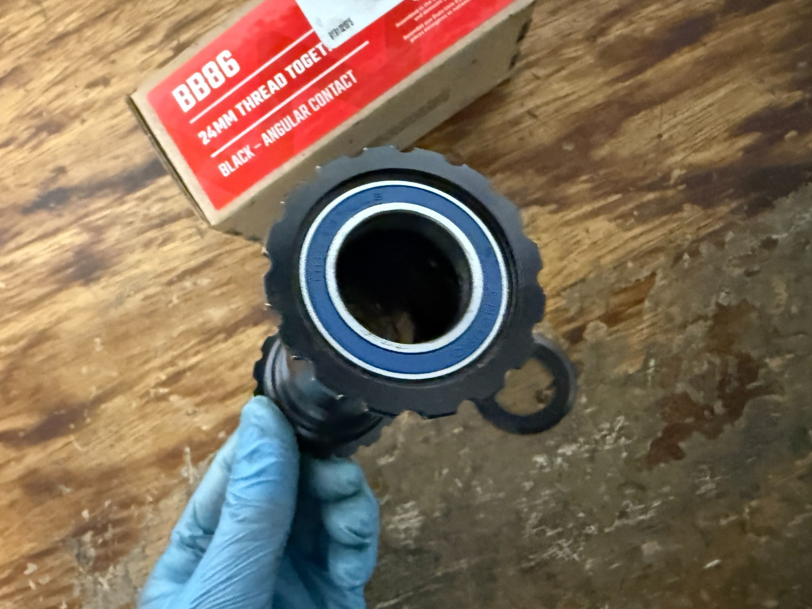 Wheels MFG BB86-OUT-BB Bottom Bracket BB86 24mm Thread Together Black ABEC-3
